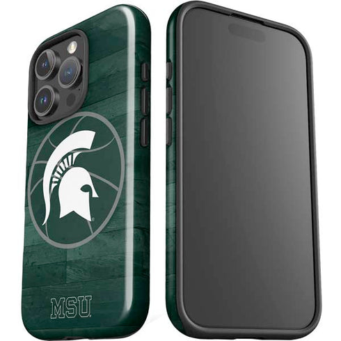 Michigan State University Basketball Courtside iPhone 16 Pro Impact Case